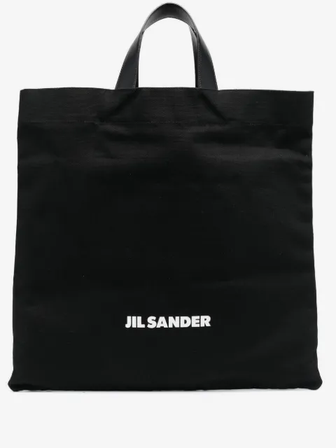 Jil Sander logo-print tote bag