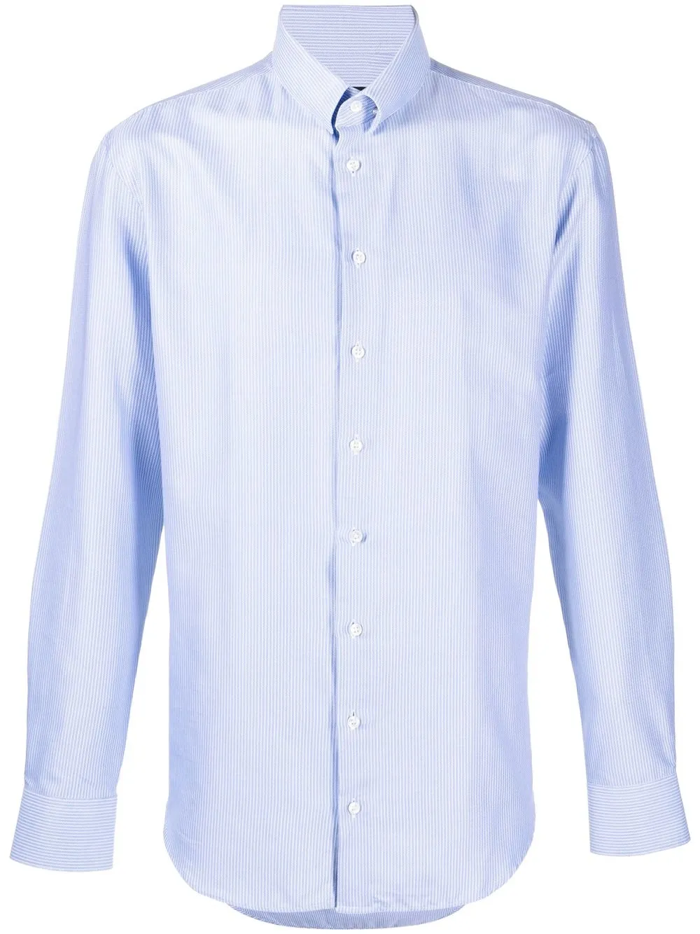 

Giorgio Armani camisa con rayas estampadas - Azul