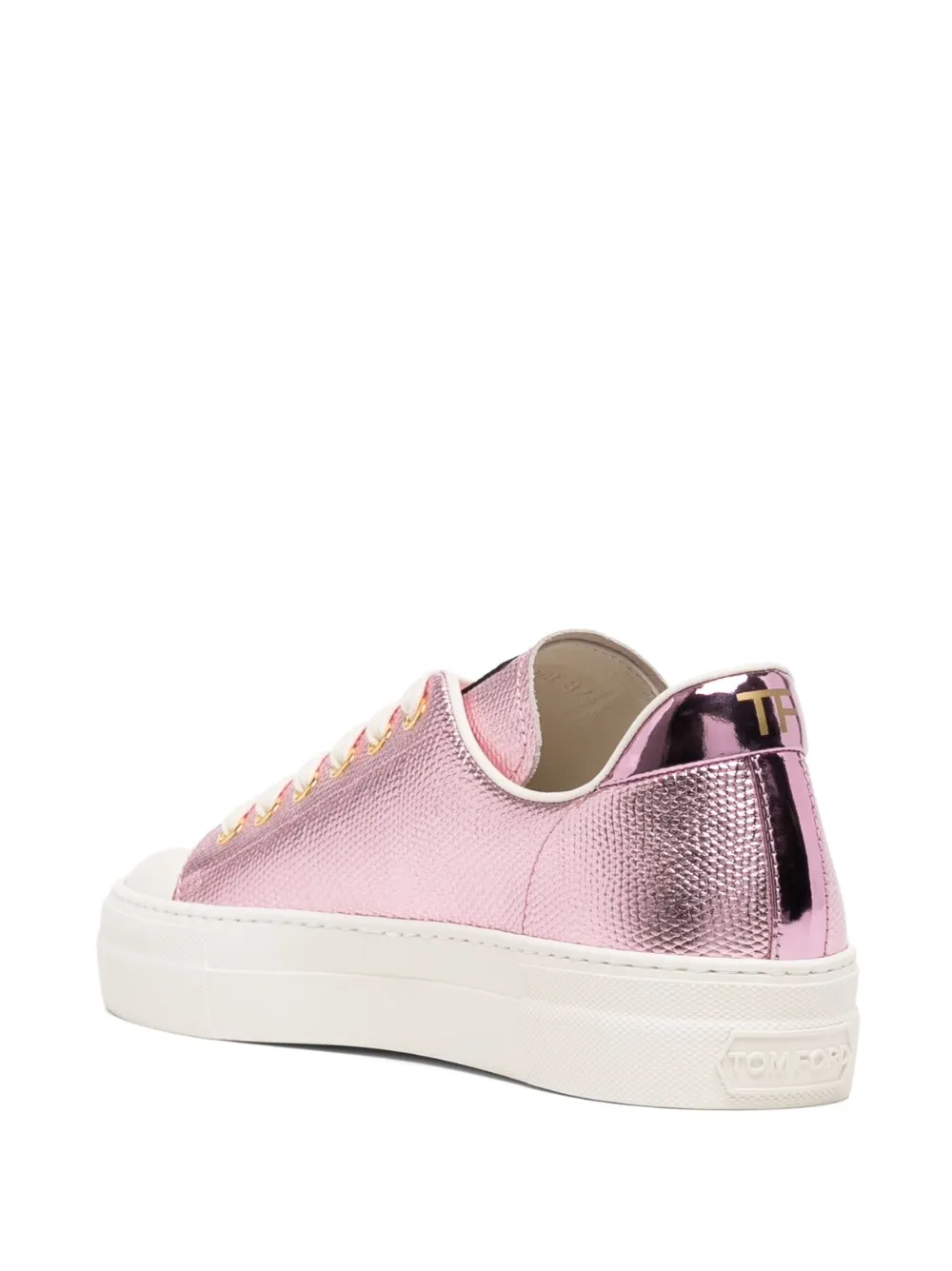  Tom Ford City Metallic-finish Sneakers - Pink 