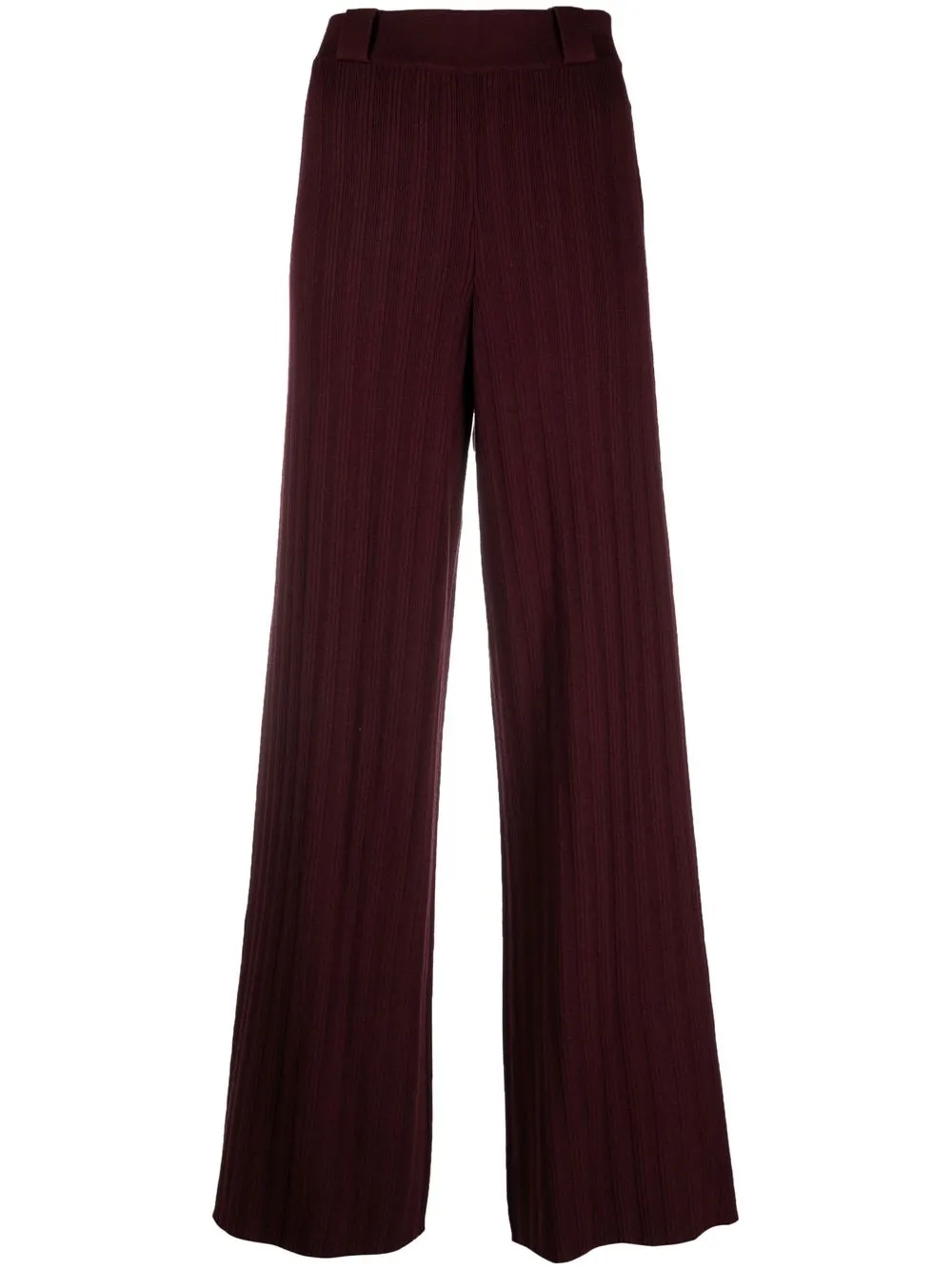 

Ba&Sh high-waisted rib-knit trousers - Red