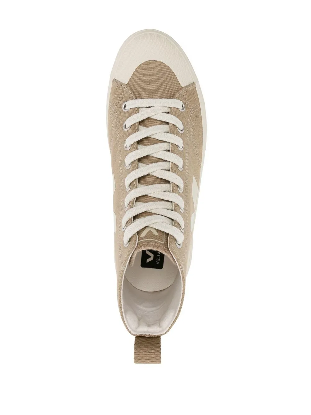 Shop Veja Nova High-top Canvas Sneakers In Braun