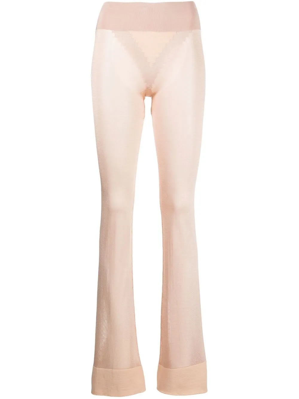 

Jean Paul Gaultier x Lotta Volkova High-rise flared pants - Neutrals