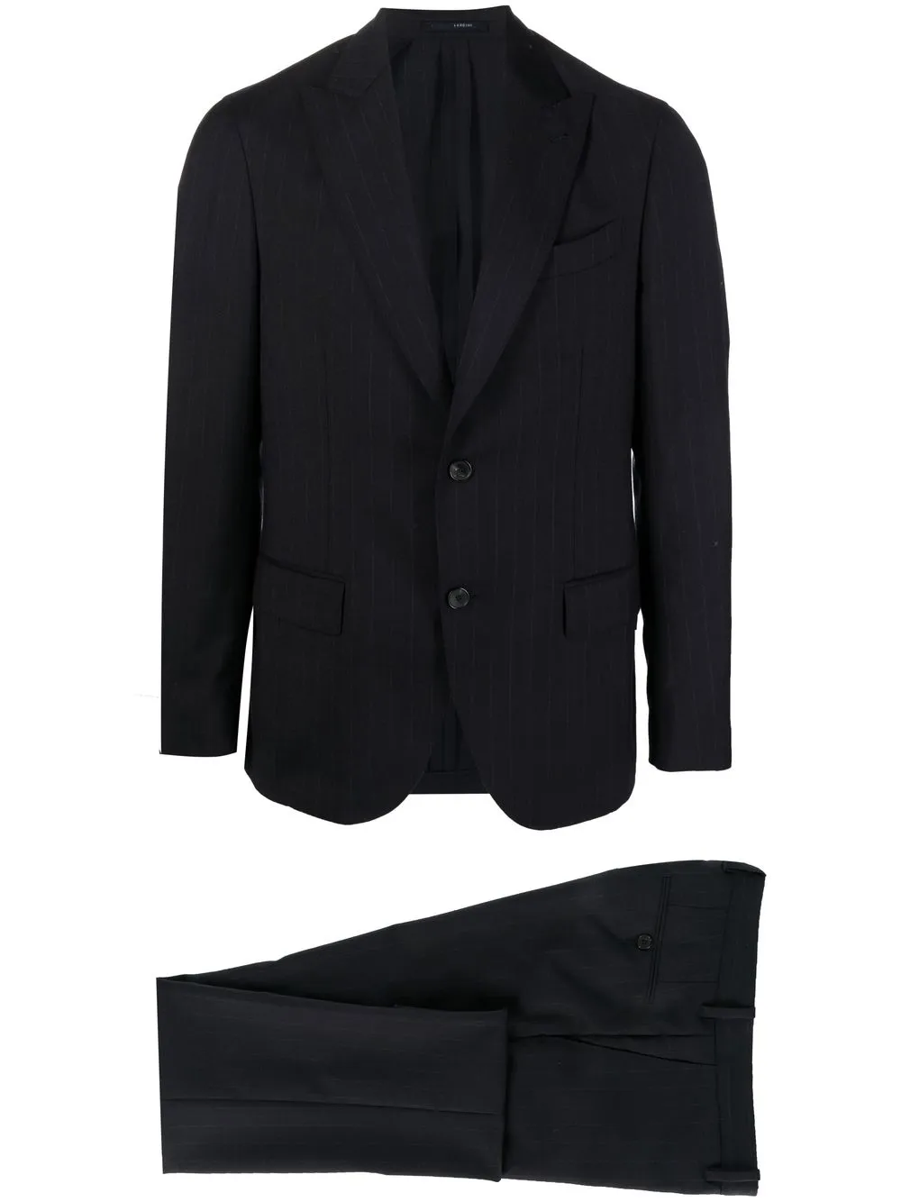 Click to view more detailed imagery on our partner's website Lardini Single-breasted Suit In Black