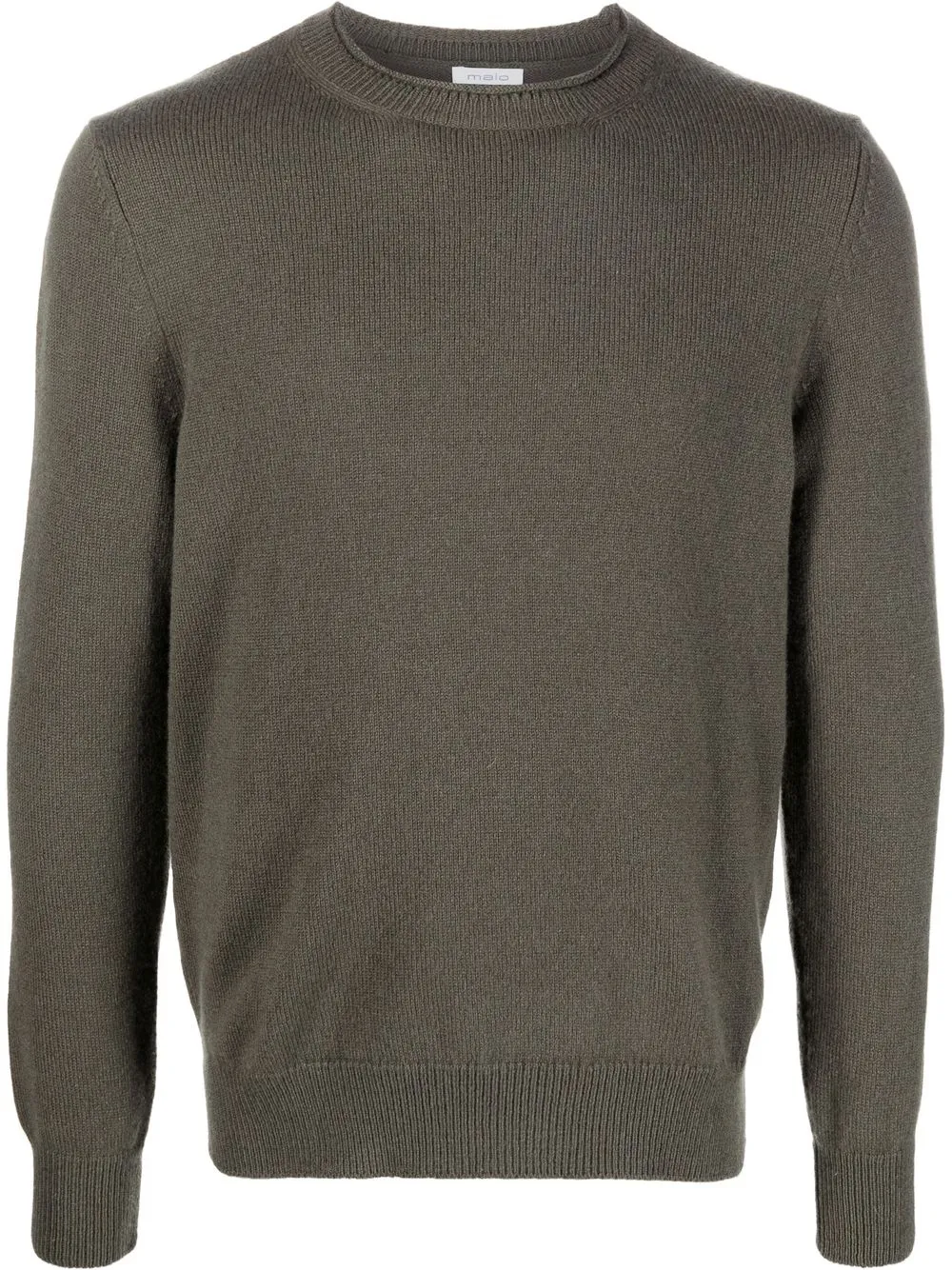 

Malo ribbed-knit crew neck jumper - Green