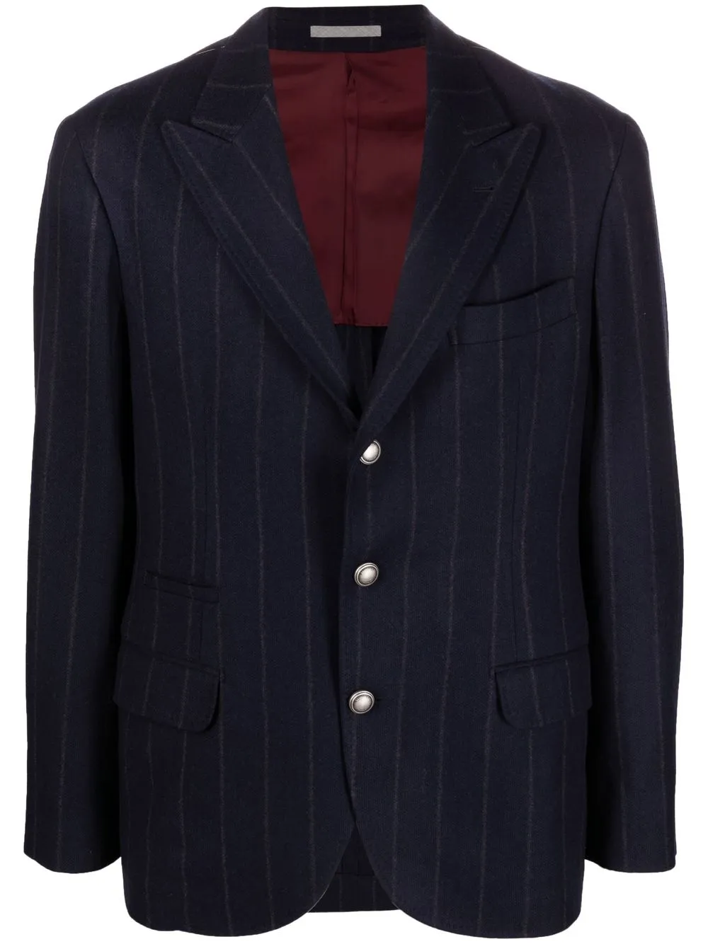 Click to view more detailed imagery on our partner's website Brunello Cucinelli Pinstripe Single-breasted Blazer