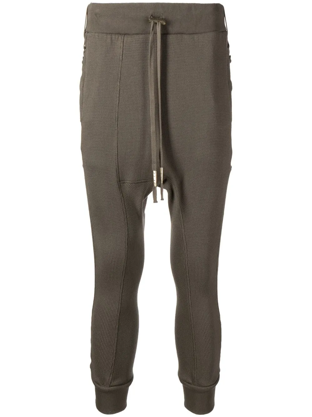 

Boris Bidjan Saberi pantalones con cordones en la pretina - Verde