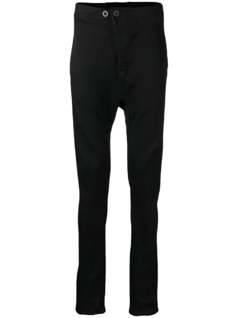 Boris Bidjan Saberi slim-cut drop-crotch trousers