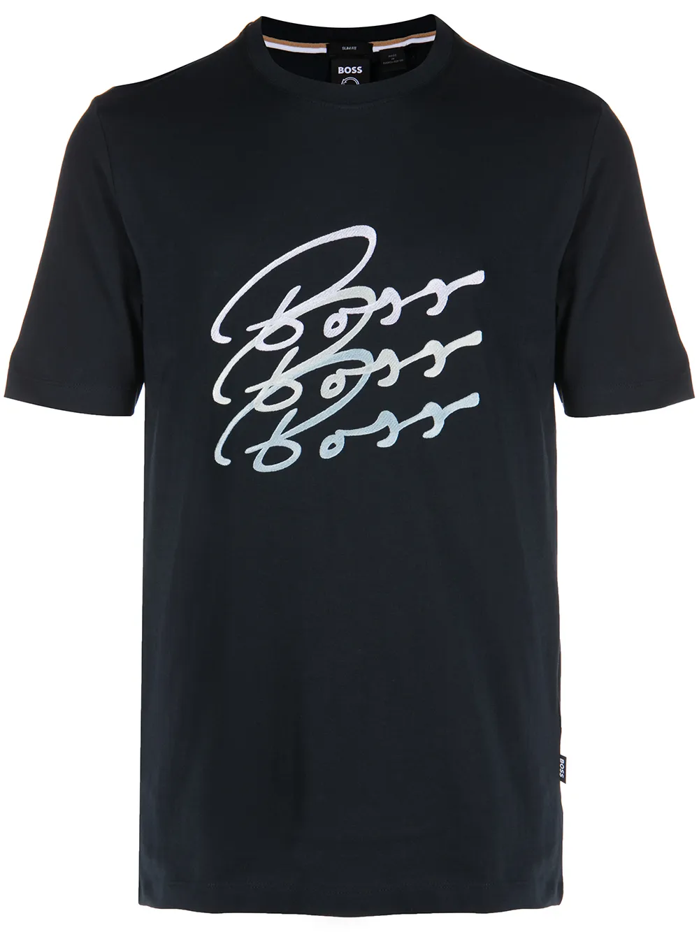 

BOSS playera Tessler con logo estampado - Azul