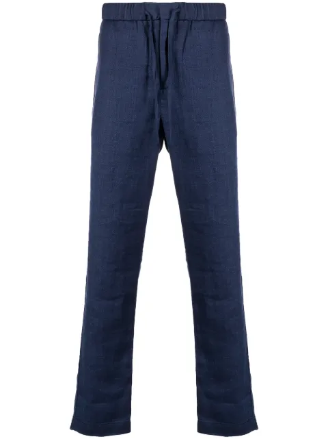 Frescobol Carioca drawstring-waist linen chinos