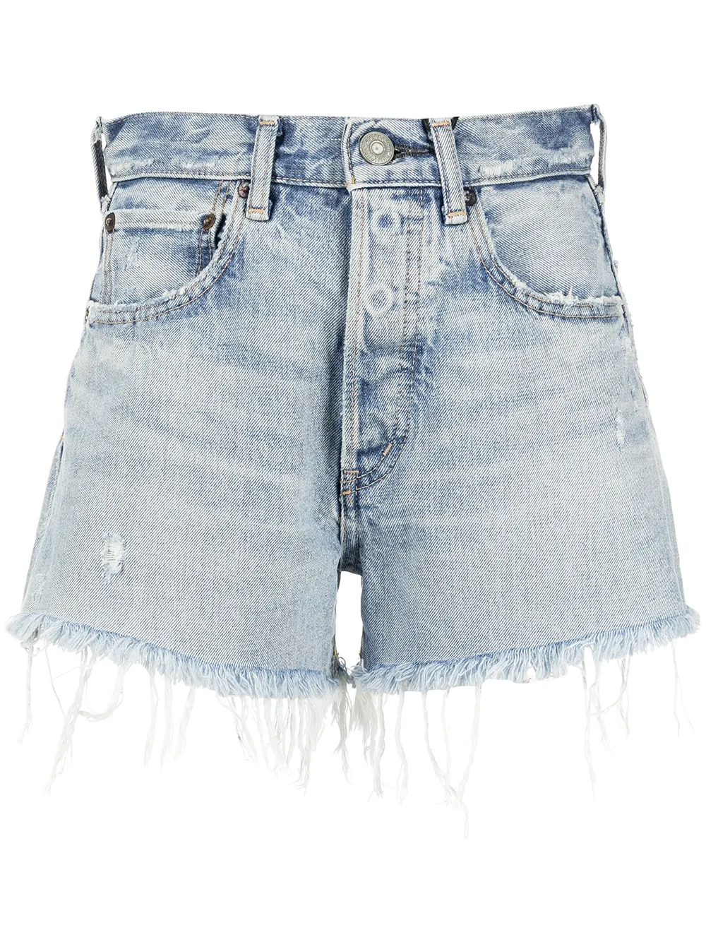 

Moussy Vintage jeans con detalle deshilachado - Azul