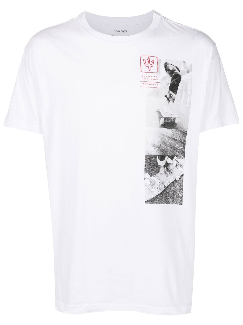 Osklen Graphic-print Detail T-shirt In White