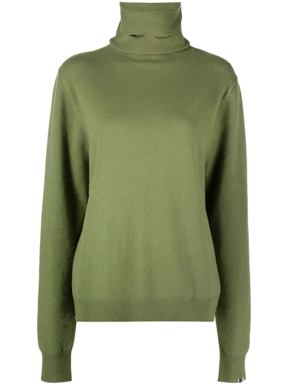 

extreme cashmere suéter oversize con cuello vuelto - Verde