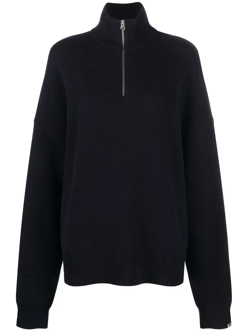 

extreme cashmere high-neck zipped jumper - NAVY