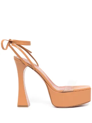 Amina muaddi platform sale sandals