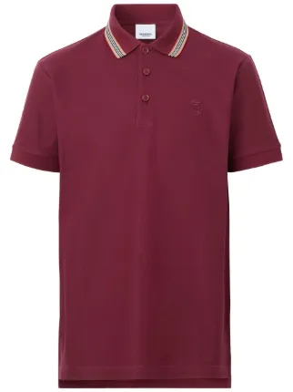 Maroon on sale burberry polo