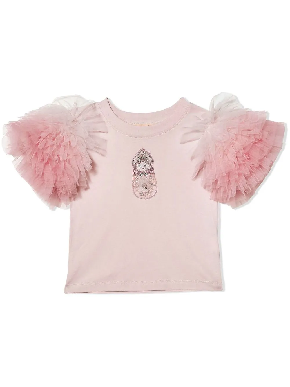 

Tutu Du Monde top Doll Face con volantes - Rosado