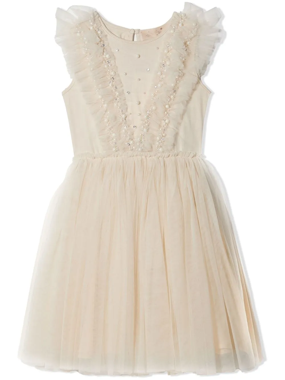 

Tutu Du Monde vestido estilo tutú con apliques - Neutro