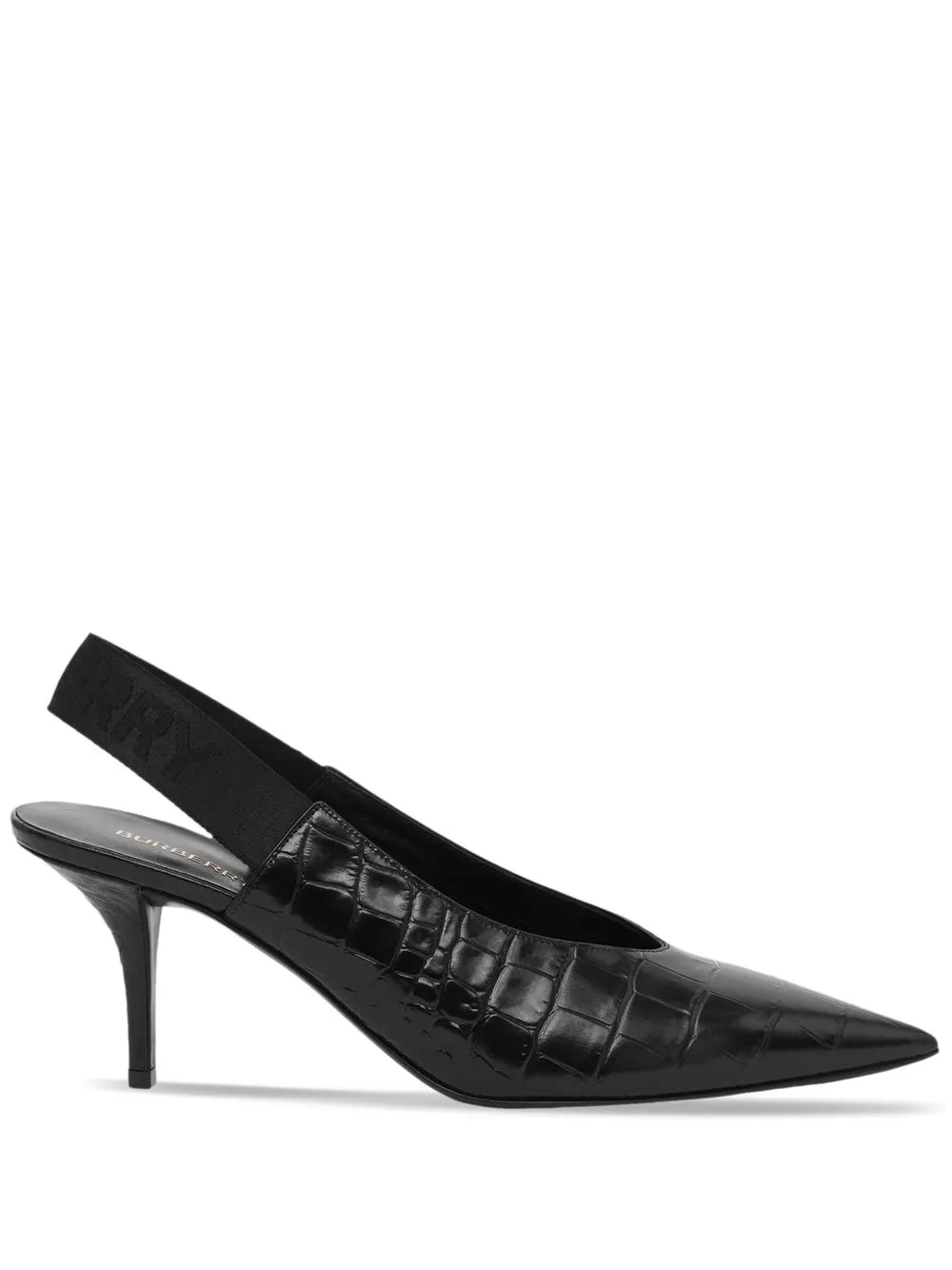 

Burberry zapatillas con puntera en punta - Negro