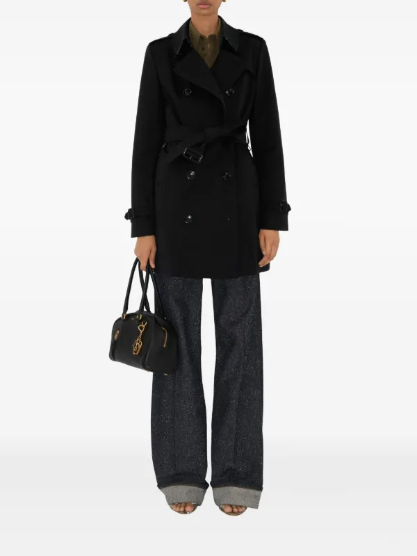 Burberry The Short Chelsea Heritage Trench Coat | Black | FARFETCH ZA