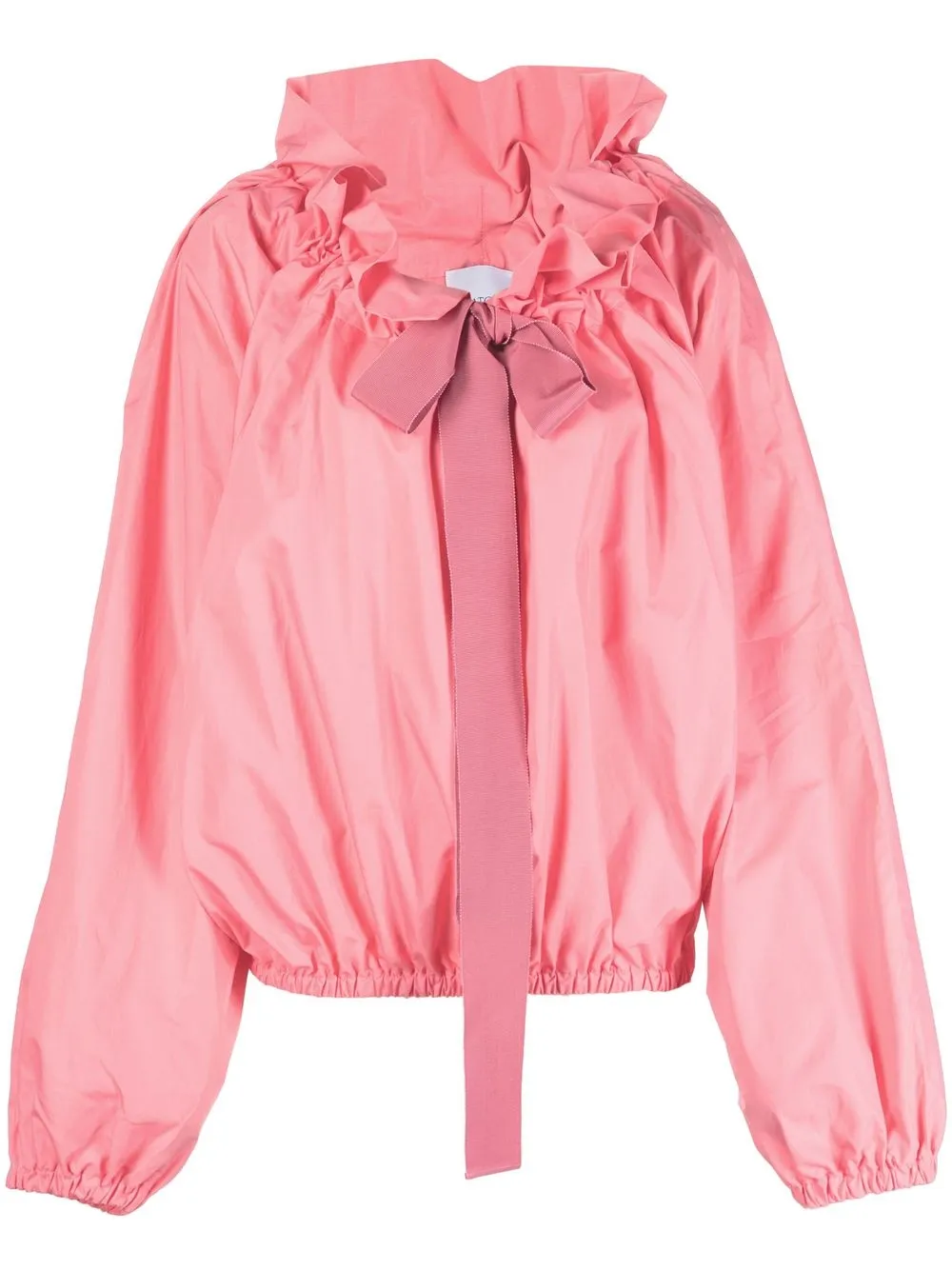 

Patou blusa con cuello y flecos - Rosado