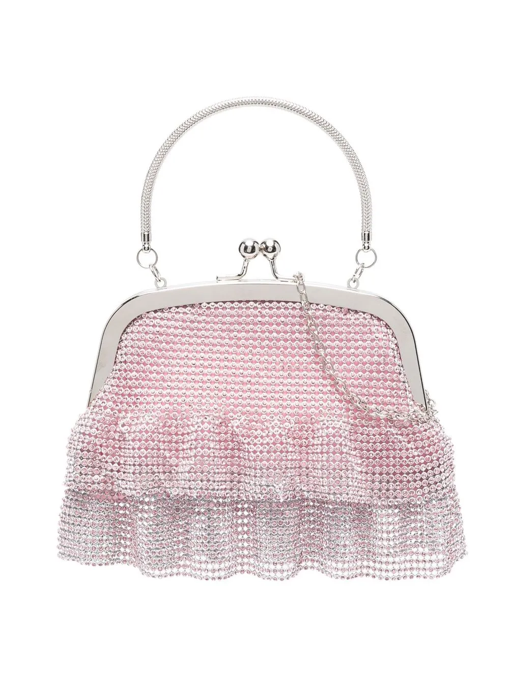 

Monnalisa bolsa de hombro con detalles de cristal - Rosado