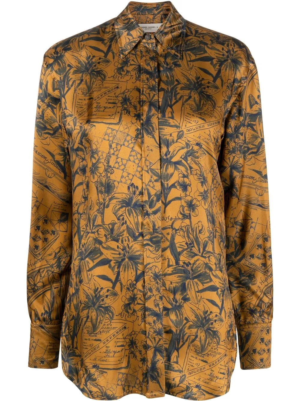 

Golden Goose camisa con estampado gráfico - Marrón