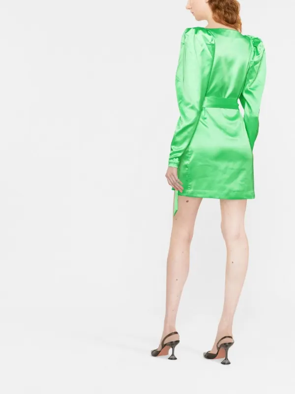 Rotate Abito Bridget In Poliestere Reciclato Verde Rotate Donna
