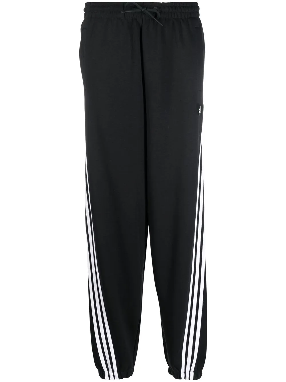 

adidas logo-patch slip-on track pants - Black