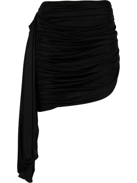 draped-design mini skirt