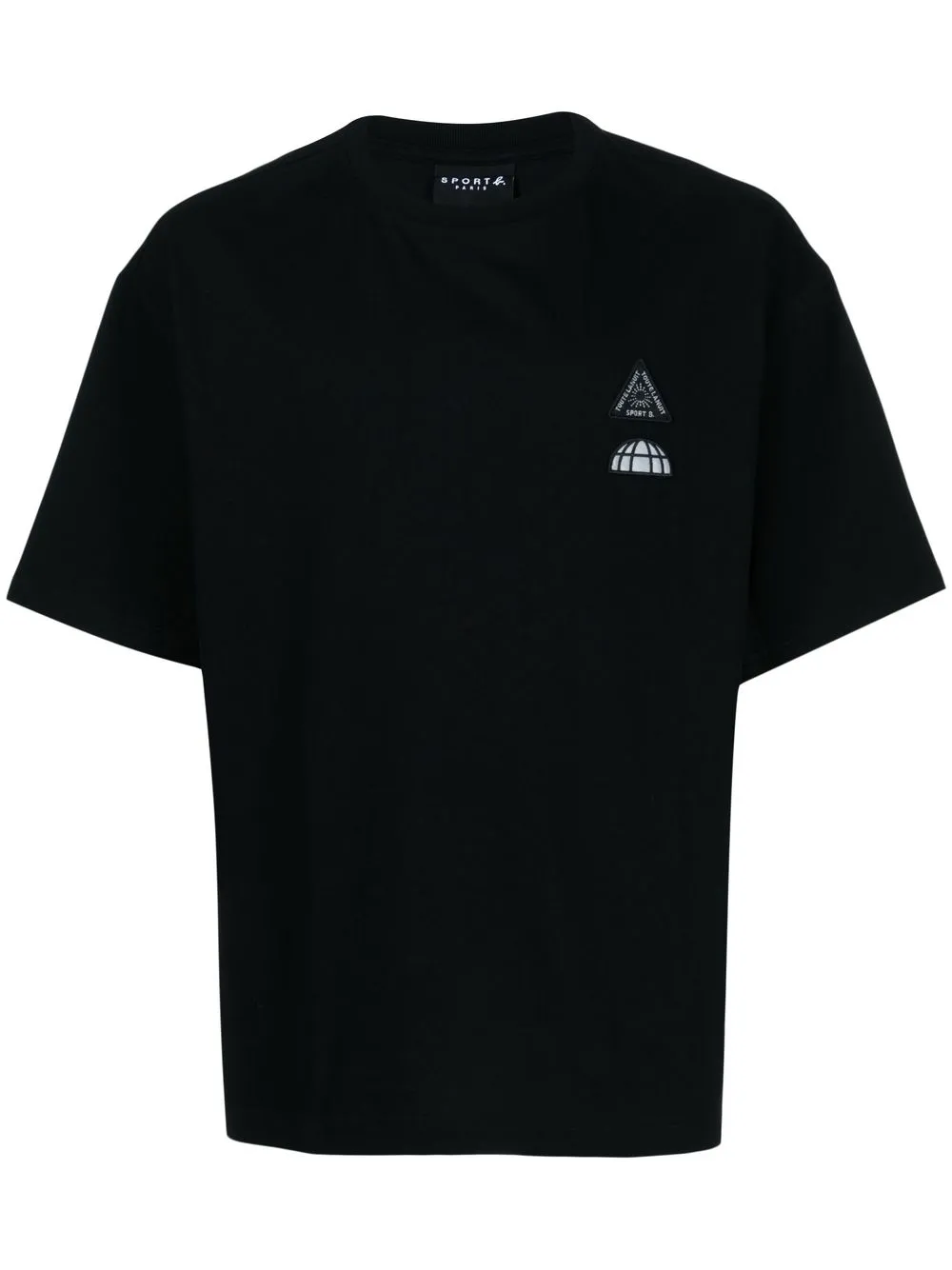 

SPORT b. by agnès b. embroidered logo-patch T-shirt - Black