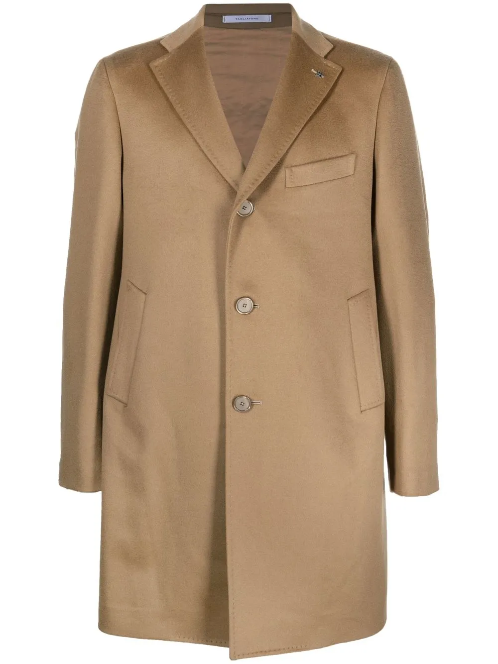 

Tagliatore single breasted wool coat - Neutrals