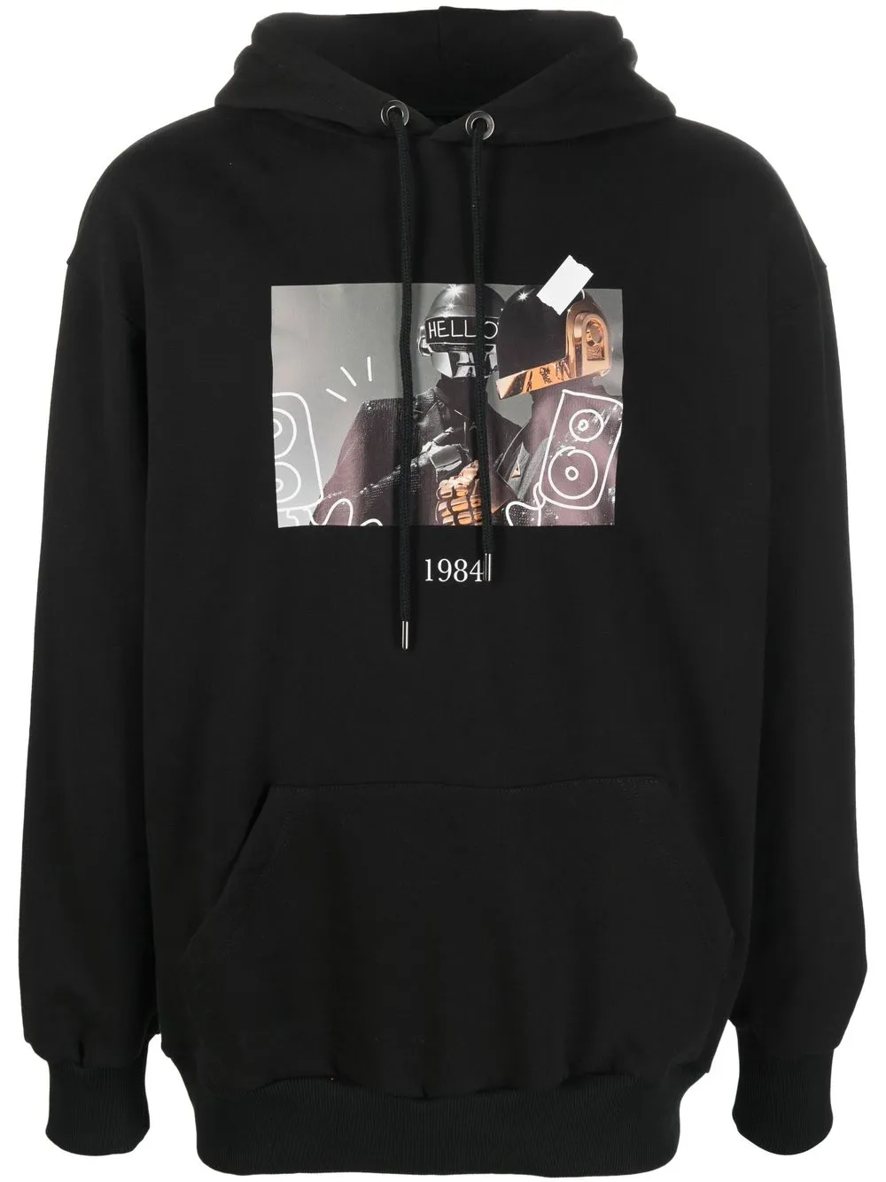 

Throwback. hoodie con estampado gráfico - Negro