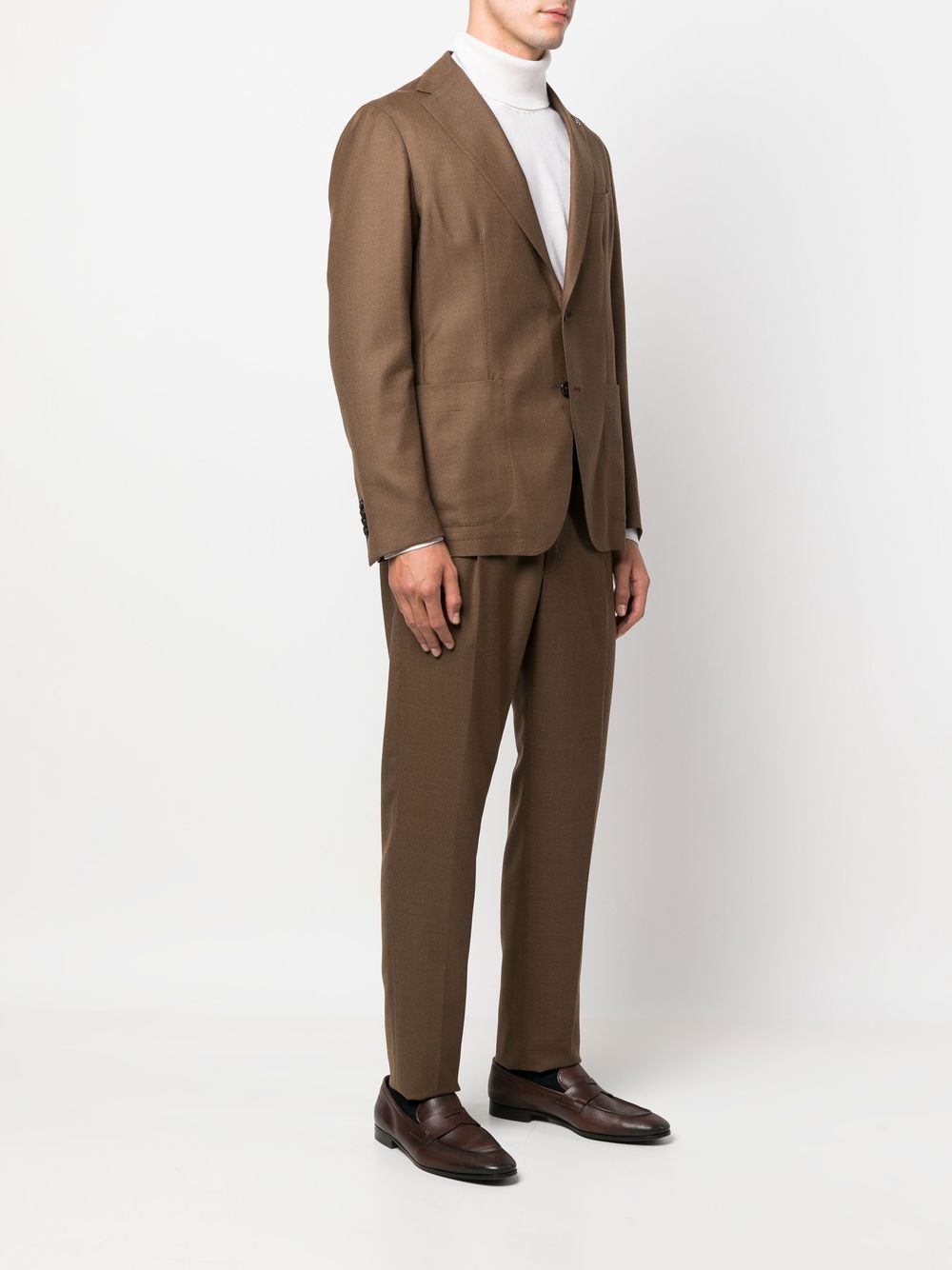 Tagliatore drawstring-waist single-breasted suit Men