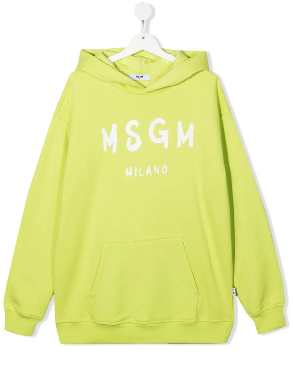 

MSGM Kids hoodie con logo estampado - Verde
