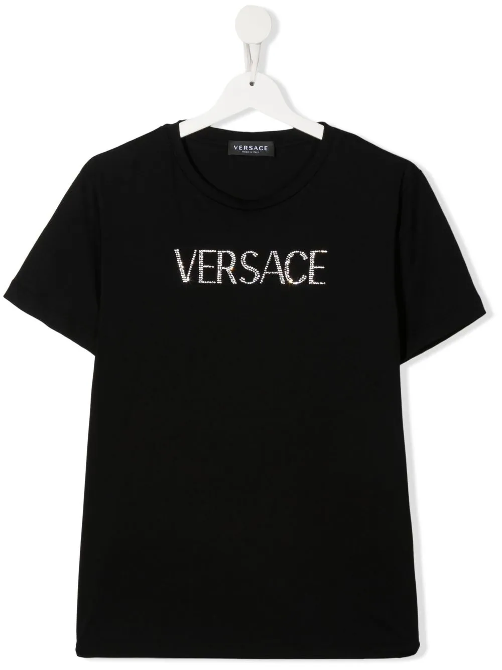 

Versace Kids TEEN crystal logo T-shirt - Black