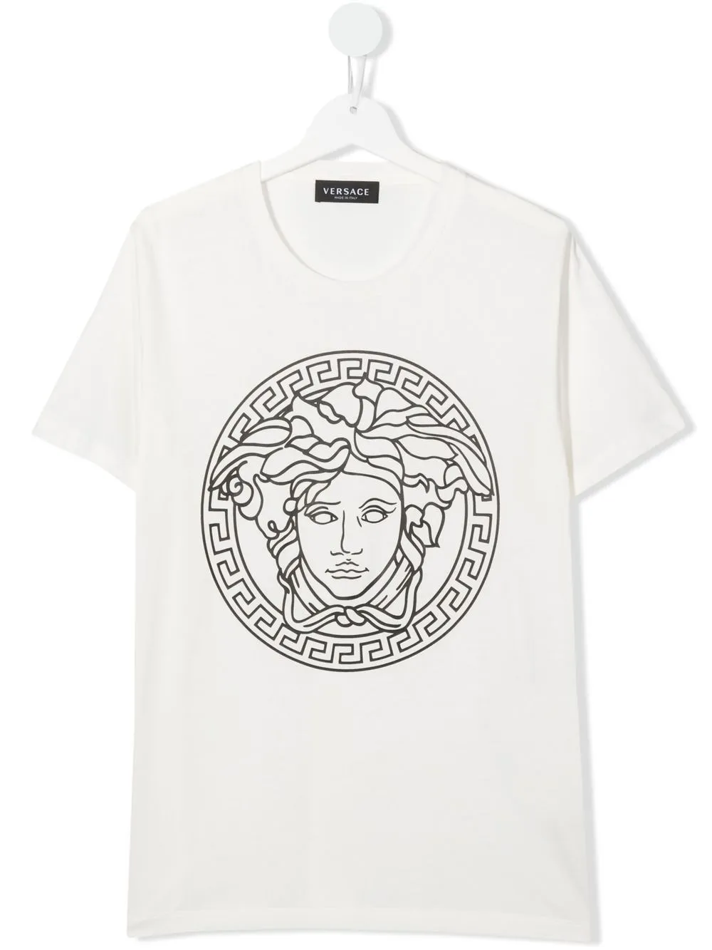 

Versace Kids playera con logo estampado - Blanco