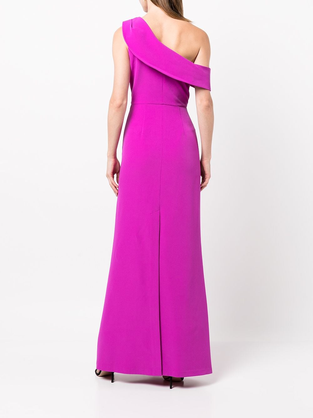 Shop Sachin & Babi Davis Cold-shoulder Gown In Pink