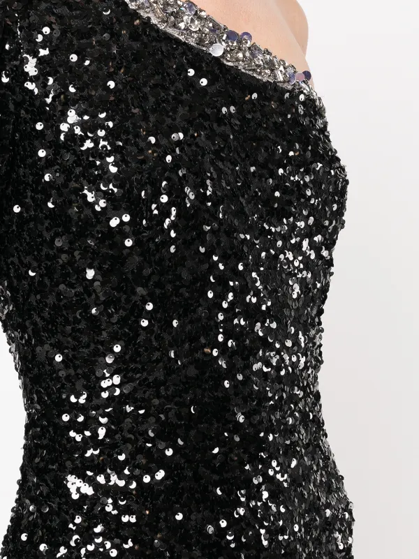 Sachin Babi Greta Fitted Sequin Gown Farfetch