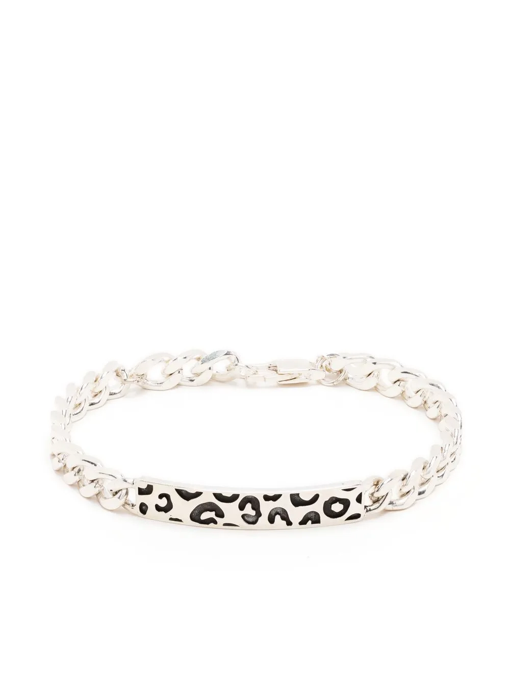 

Stolen Girlfriends Club pulsera de cadena con motivo de leopardo - Plateado