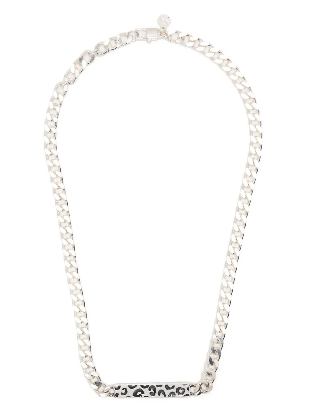 

Stolen Girlfriends Club collar de cadena con leopardo grabado - Plateado