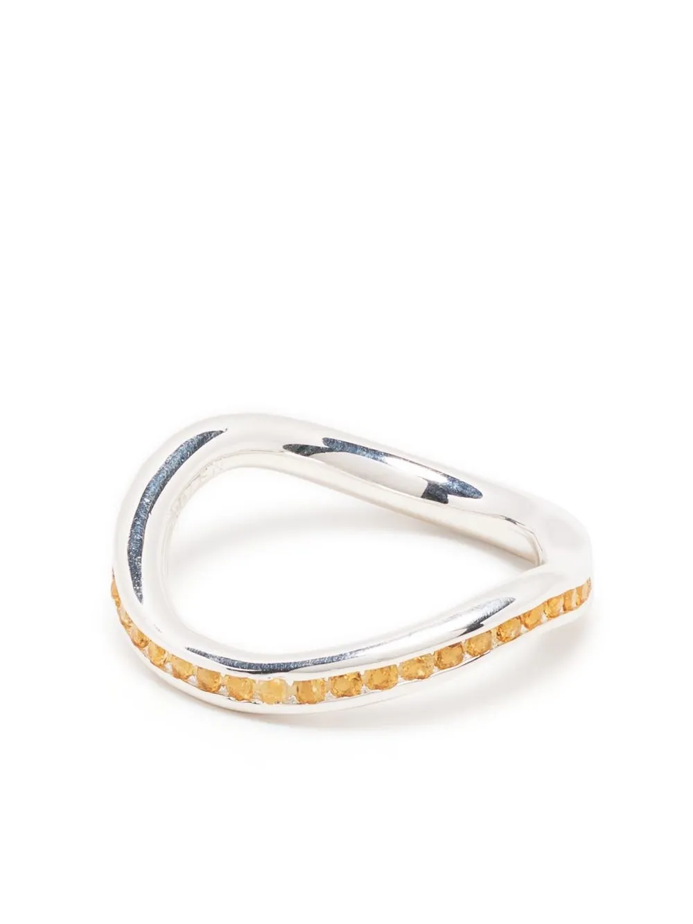 

Stolen Girlfriends Club anillo con diseño de citrino - Plateado