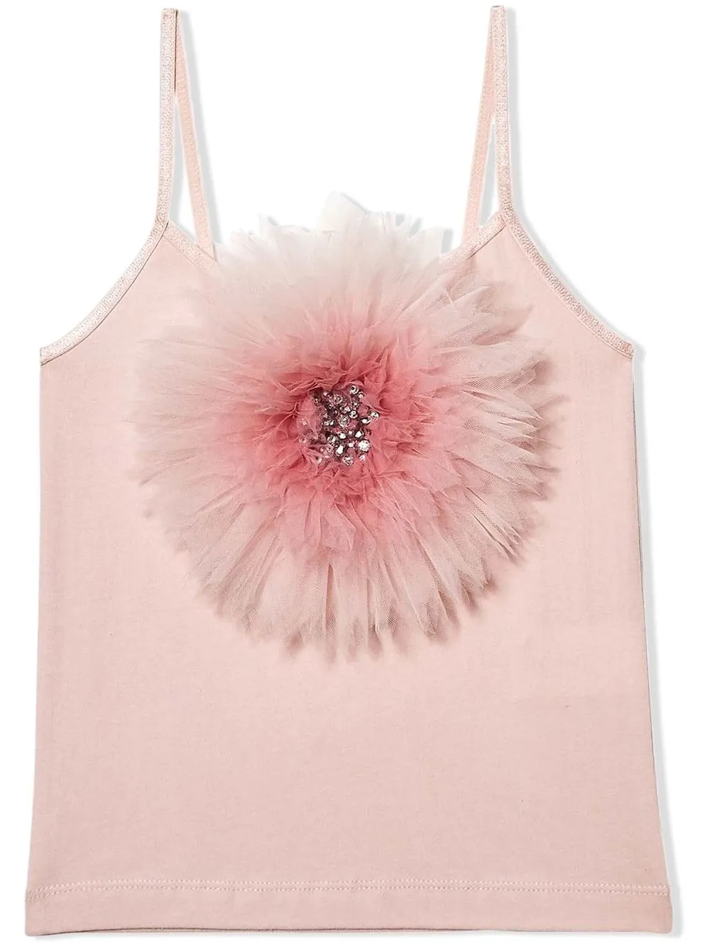 

Tutu Du Monde camiseta con aplique floral - Rosado