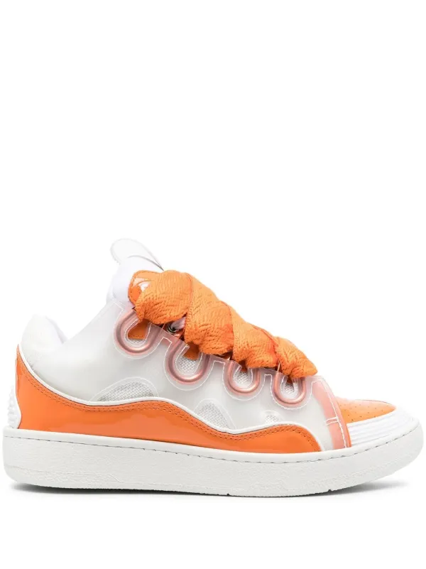 Lanvin Curb Sneakers in Orange
