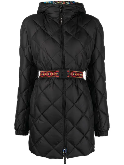 ETRO belted quilted coat 