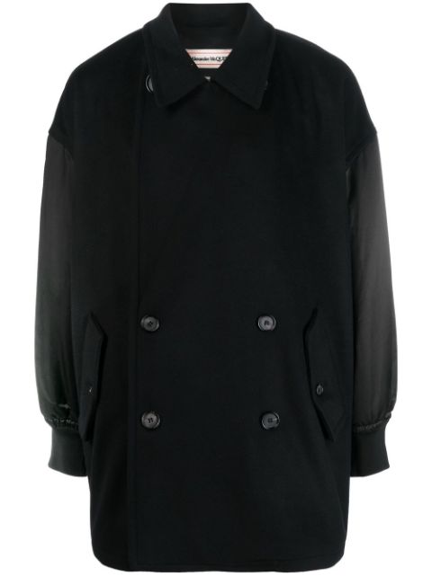 Alexander McQueen double-breasted wool coat Men