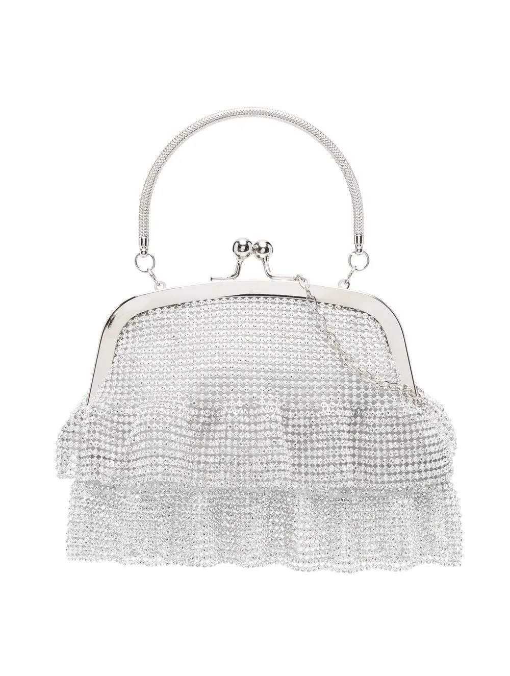 

Monnalisa bolsa de hombro con detalles de cristal - Gris