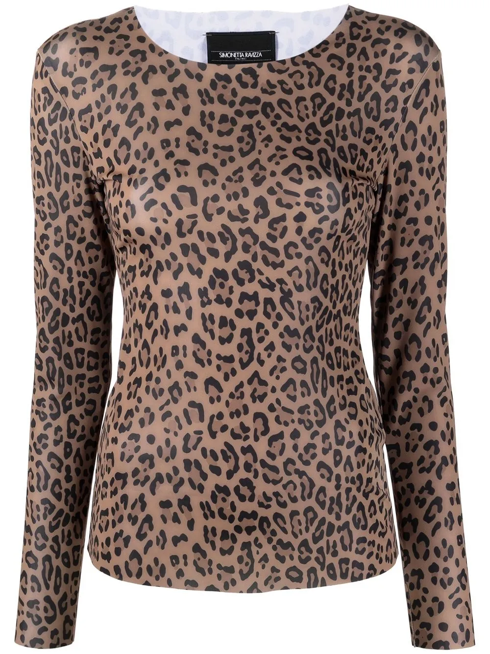 

Simonetta Ravizza leopard-print long-sleeve top - Brown