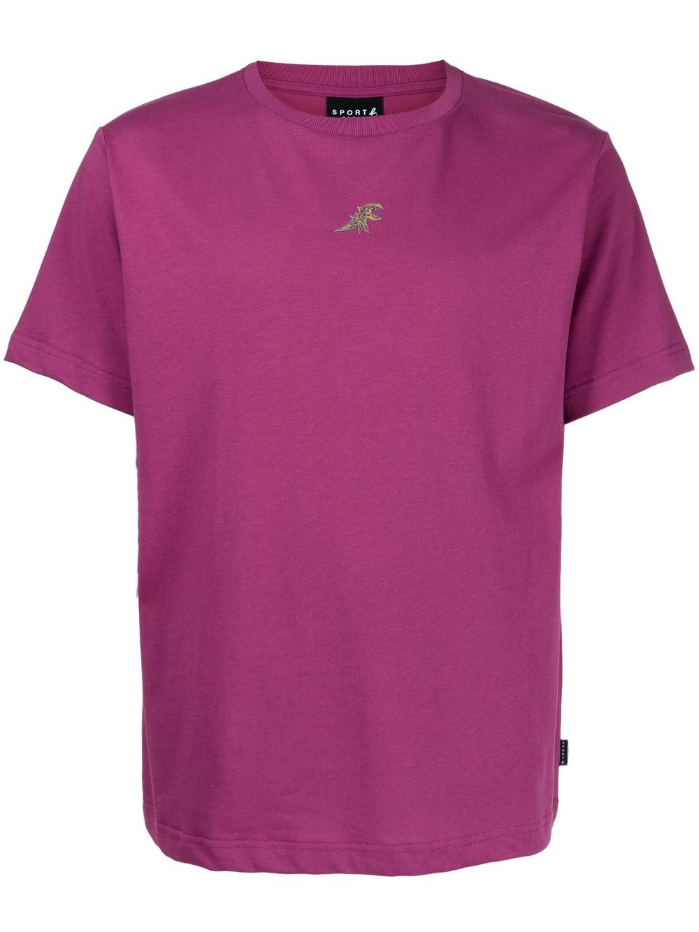 

SPORT b. by agnès b. logo-patch cotton T-shirt - Purple