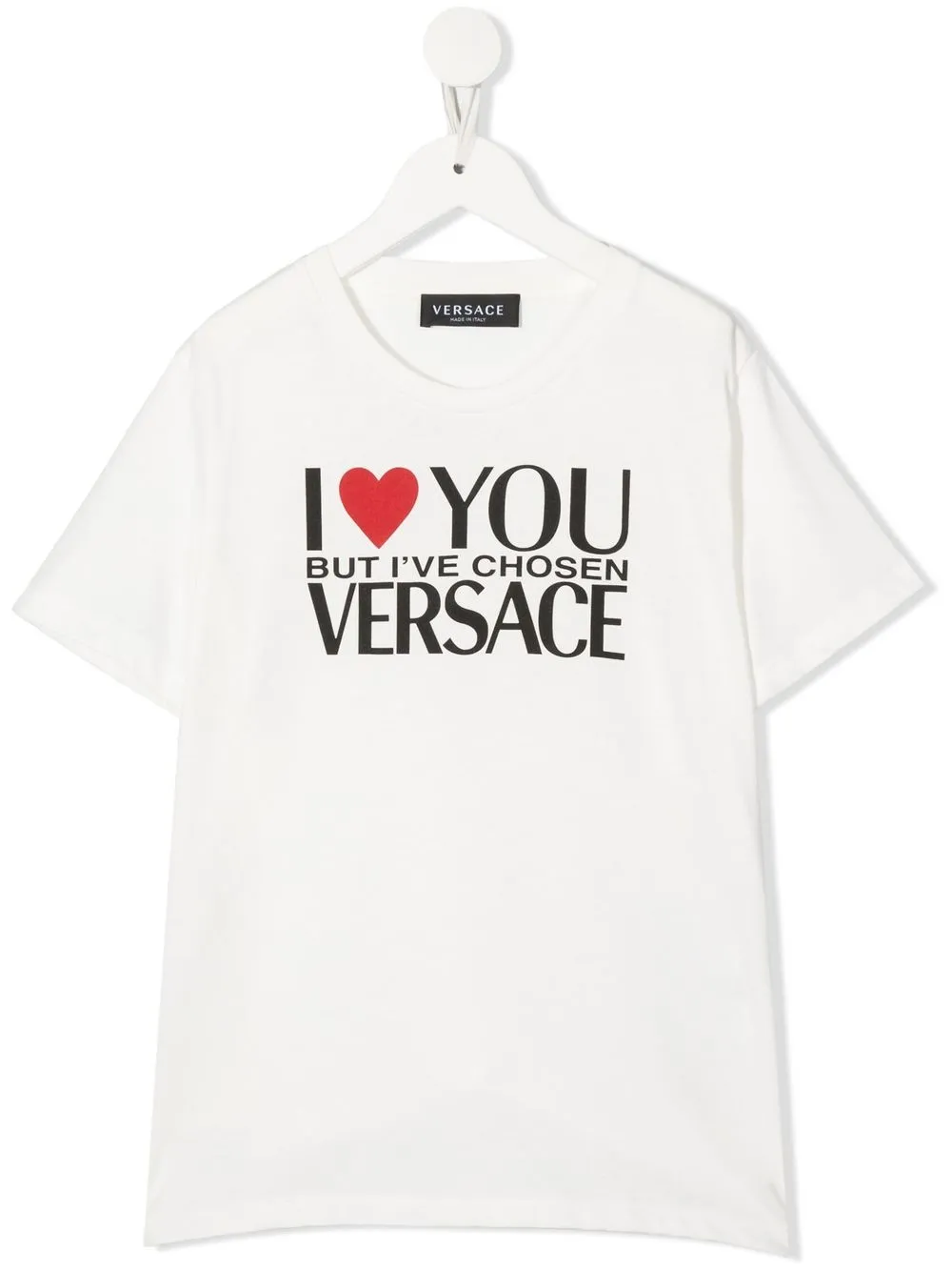 

Versace Kids playera con eslogan estampado - Blanco