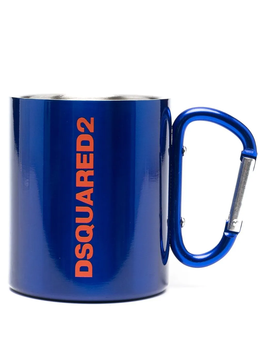 

Dsquared2 logo-print carabiner travel cup - Blue